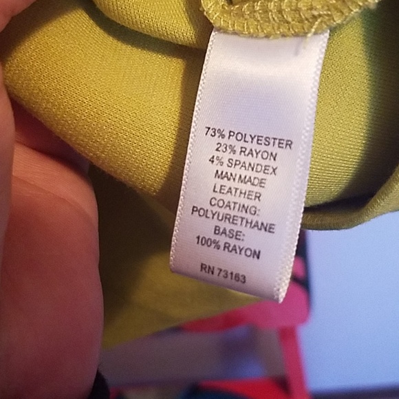 🌼Midi dress green with white leather 🌼 - Picture 6 of 8